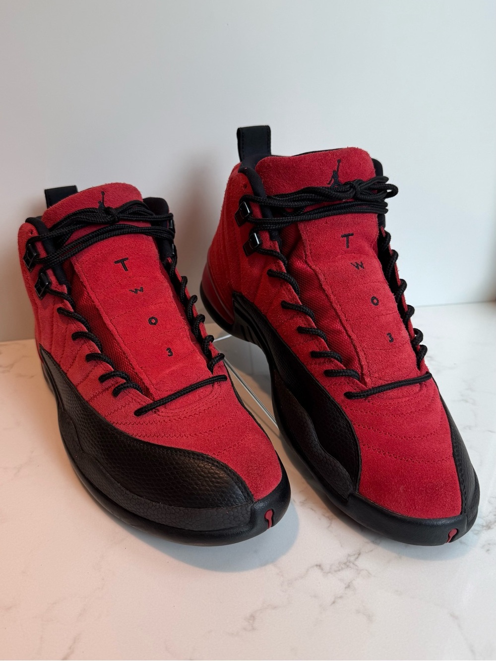 Air Jordan 12 Retro Reverse Flu Game Red Black Men’s Size 10 CT8013-602